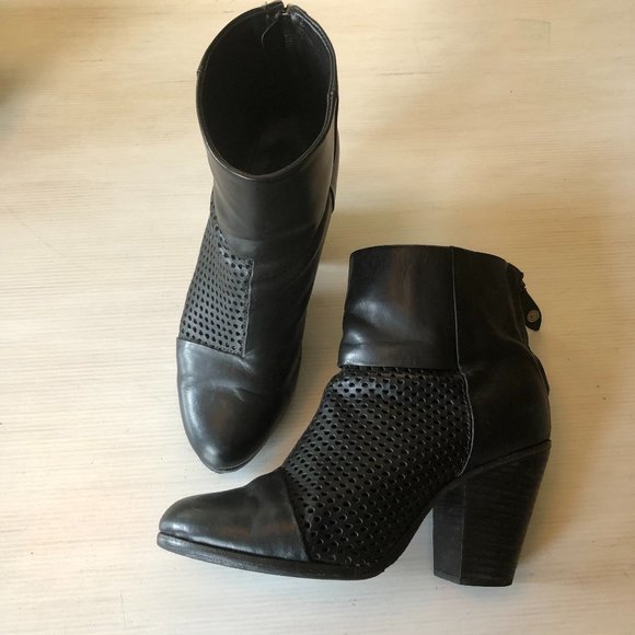 rag & bone Classic Newbury perforated leather boot - Picture 2 of 13